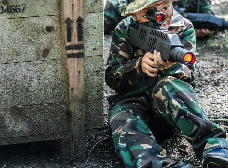 Woodland Warriors laser-combat in the woods at Cheam